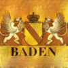 Wohnmobilbanner Baden Flagge Gold