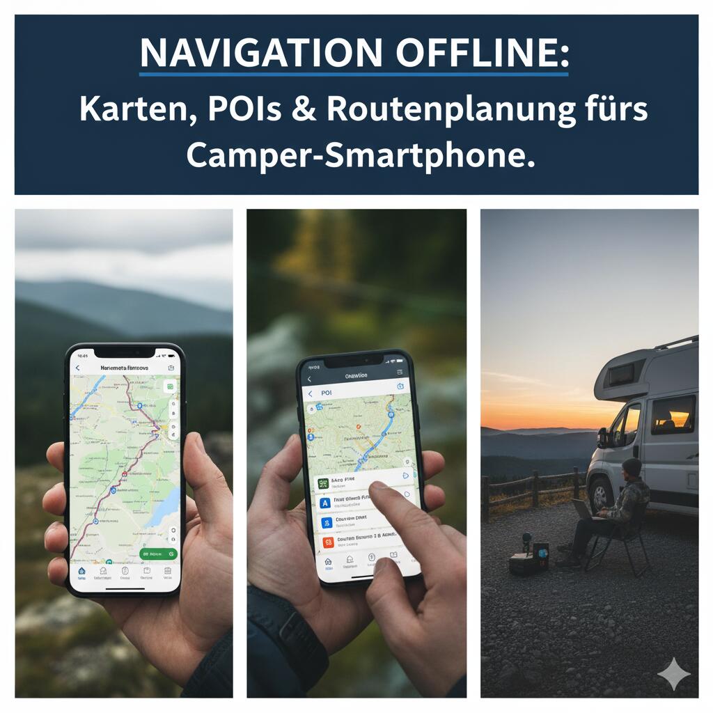 Navigation offline: Karten, POIs & Routenplanung fürs Camper‑Smartphone