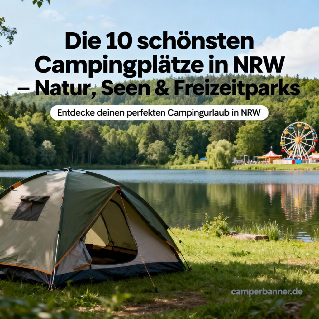 Die 10 schönsten Campingplätze in NRW – Natur, Seen & Freizeitparks