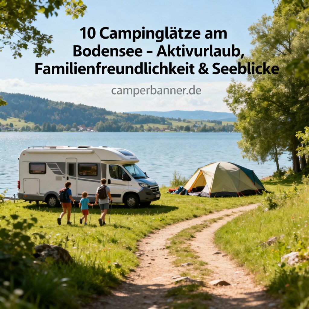 10 Campingplätze am Bodensee – Aktivurlaub, Familienfreundlichkeit & Seeblicke