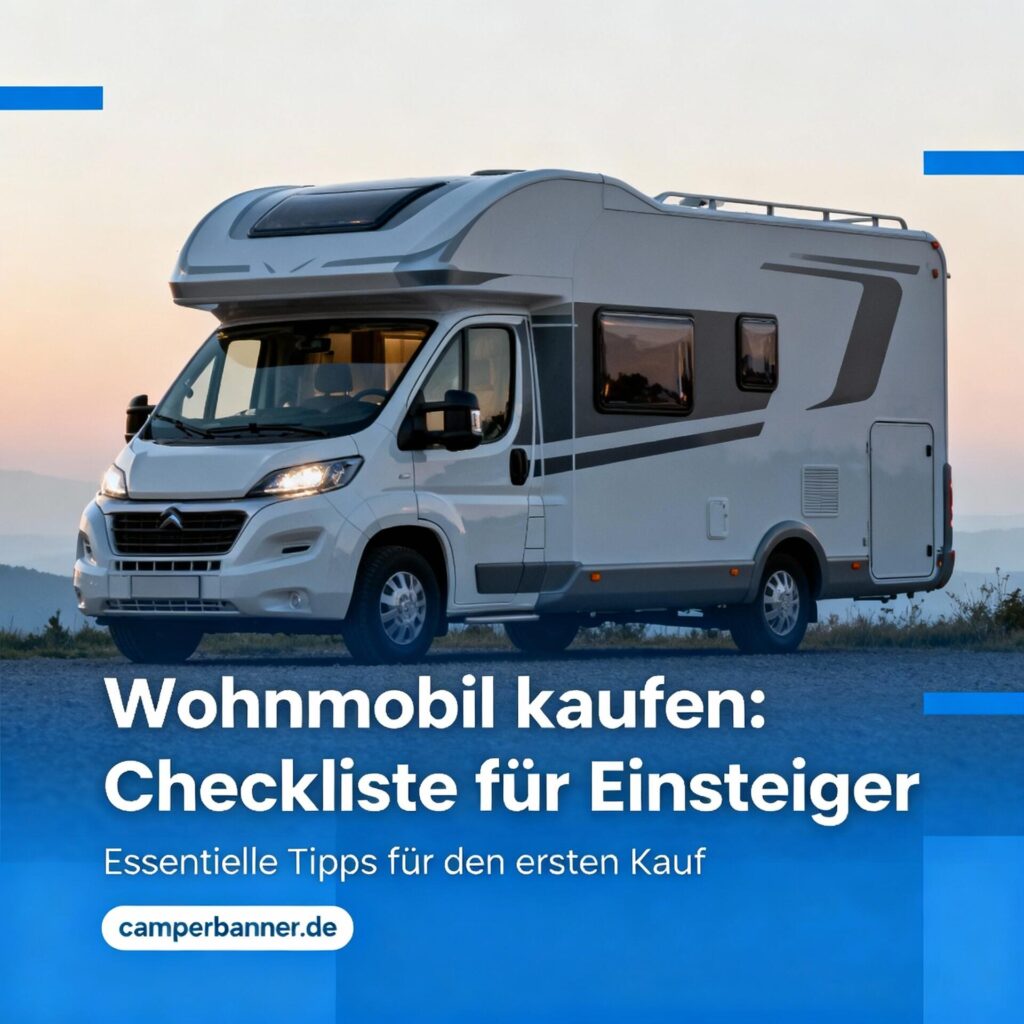 Wohnmobil kaufen: Checkliste für Einsteiger