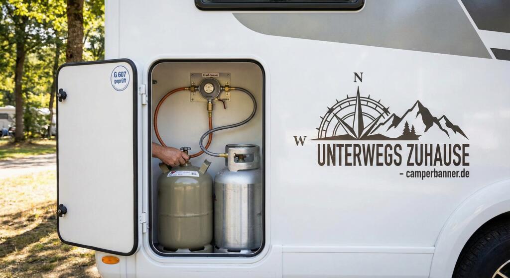 Gasversorgung im Wohnmobil: Flaschen, Anschlüsse & sichere Handhabung