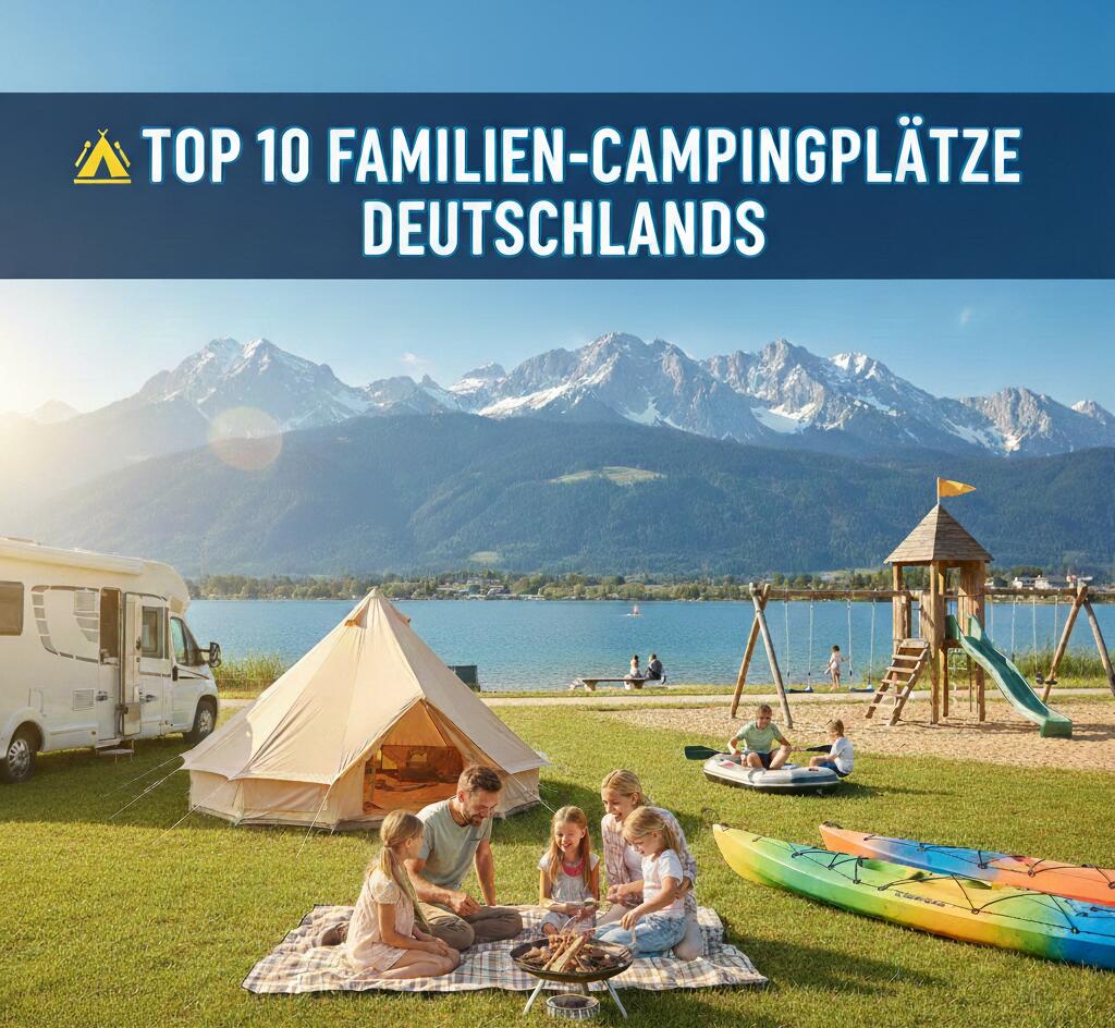 🏕️ Top 10 Familien-Campingplätze in Deutschland