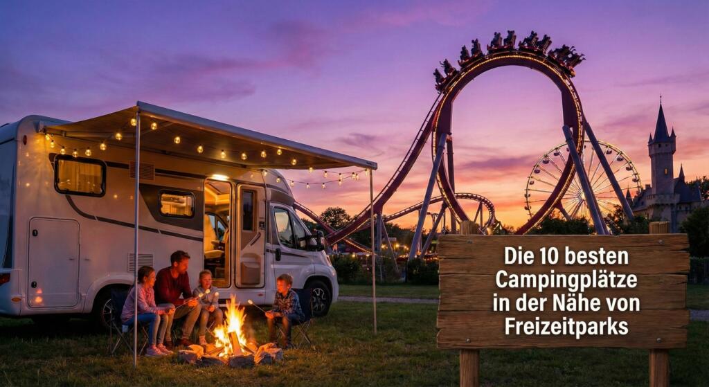 Adrenalin & Abendrot: Die 10 besten Campingplätze an Freizeitparks